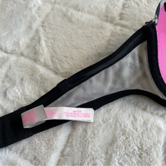 Victoria's Secret PINK | Logo Wear Everywhere Multi-Way Push-up Bra | Size 34D - Picture 10 of 13
